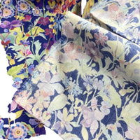HKM-929491 Jade Bay Digital Print Cotton Cheongsam Dress Fabric - 1m Satin Weave