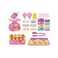 HKM-929491 Pink Candy Food Supermarket Cashier Toy Set for Girls Ages 2-4