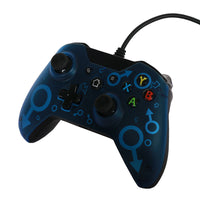 HKM-929683 USB Wired Gaming Controller for Xbox One & PC with Adjustable Vibration Feedback and Headset Port