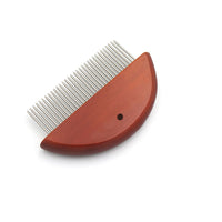 HKM-929747 Pet Knotted Comb and Stainless Steel Flea Comb with Wooden Handle for Dogs and Cats