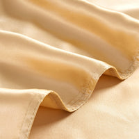 HKM-929811 Silk Bed Sheet Fitted Four-Piece Set - Solid Color Modern Design