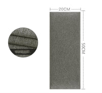 HKM-929875 Soft Bag Self-Adhesive Fabric Headboard with Retro Solid Colors - Various Sizes Available