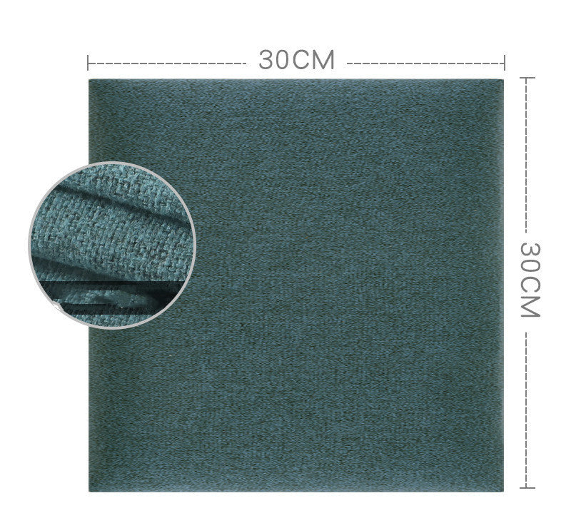 HKM-929875 Soft Bag Self-Adhesive Fabric Headboard with Retro Solid Colors - Various Sizes Available