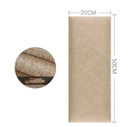 HKM-929875 Soft Bag Self-Adhesive Fabric Headboard with Retro Solid Colors - Various Sizes Available