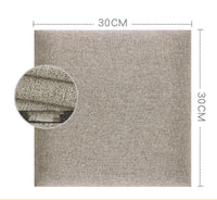 HKM-929875 Soft Bag Self-Adhesive Fabric Headboard with Retro Solid Colors - Various Sizes Available