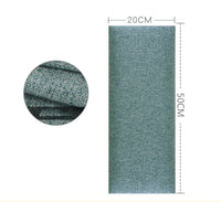 HKM-929875 Soft Bag Self-Adhesive Fabric Headboard with Retro Solid Colors - Various Sizes Available
