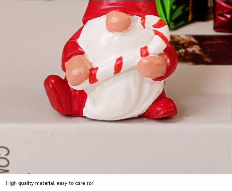 HKM-929939 Modern Resin Craft Christmas Ornaments - Festive Home Decoration