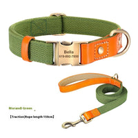 HKM-930003 Small Dog Mohair Neck Collar with Traction Rope - Multiple Colors Available