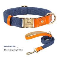 HKM-930003 Small Dog Mohair Neck Collar with Traction Rope - Multiple Colors Available
