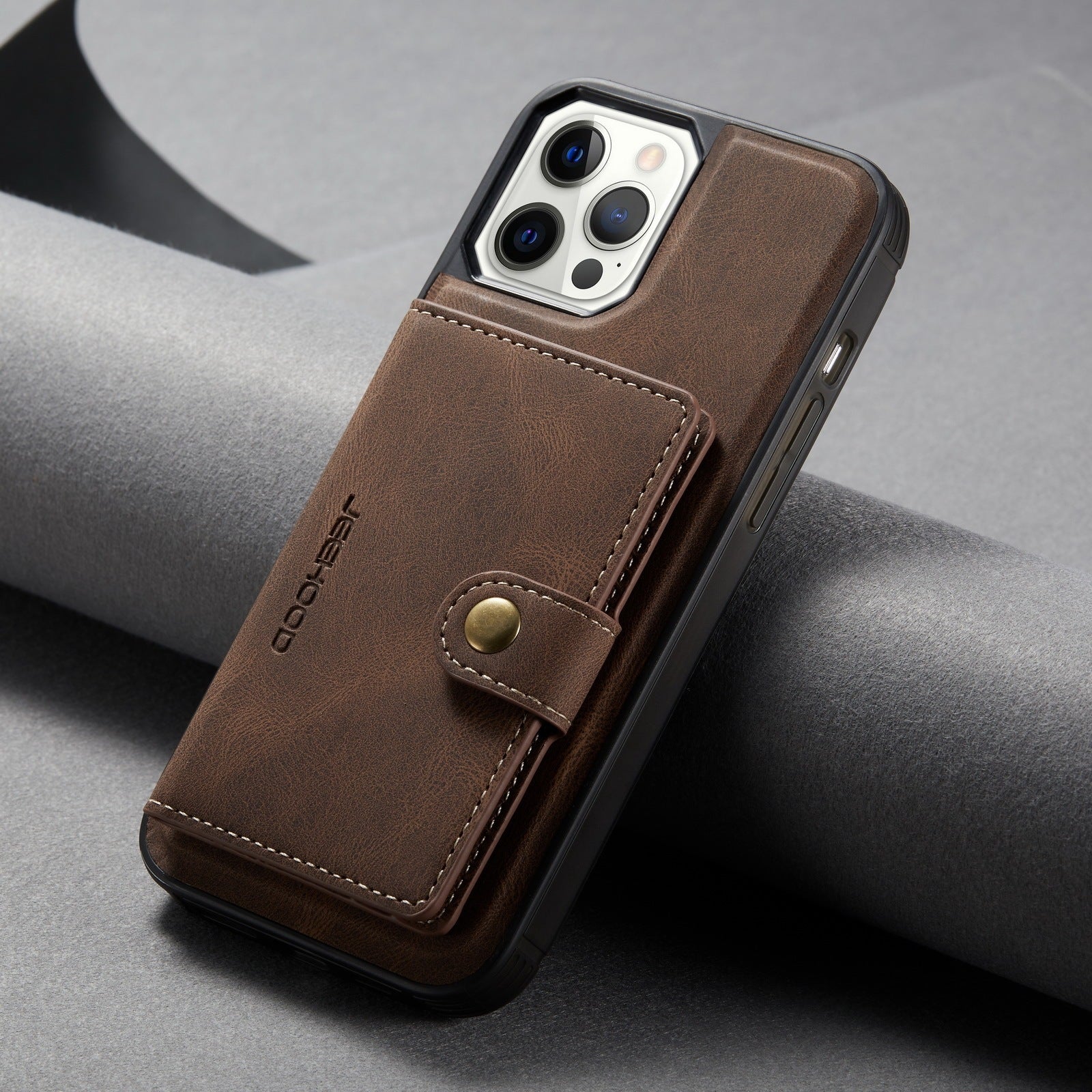 HKM-930067 Doka Wallet XR Magnetic Phone Case for Samsung - Multifunctional Imitation Leather Back Cover