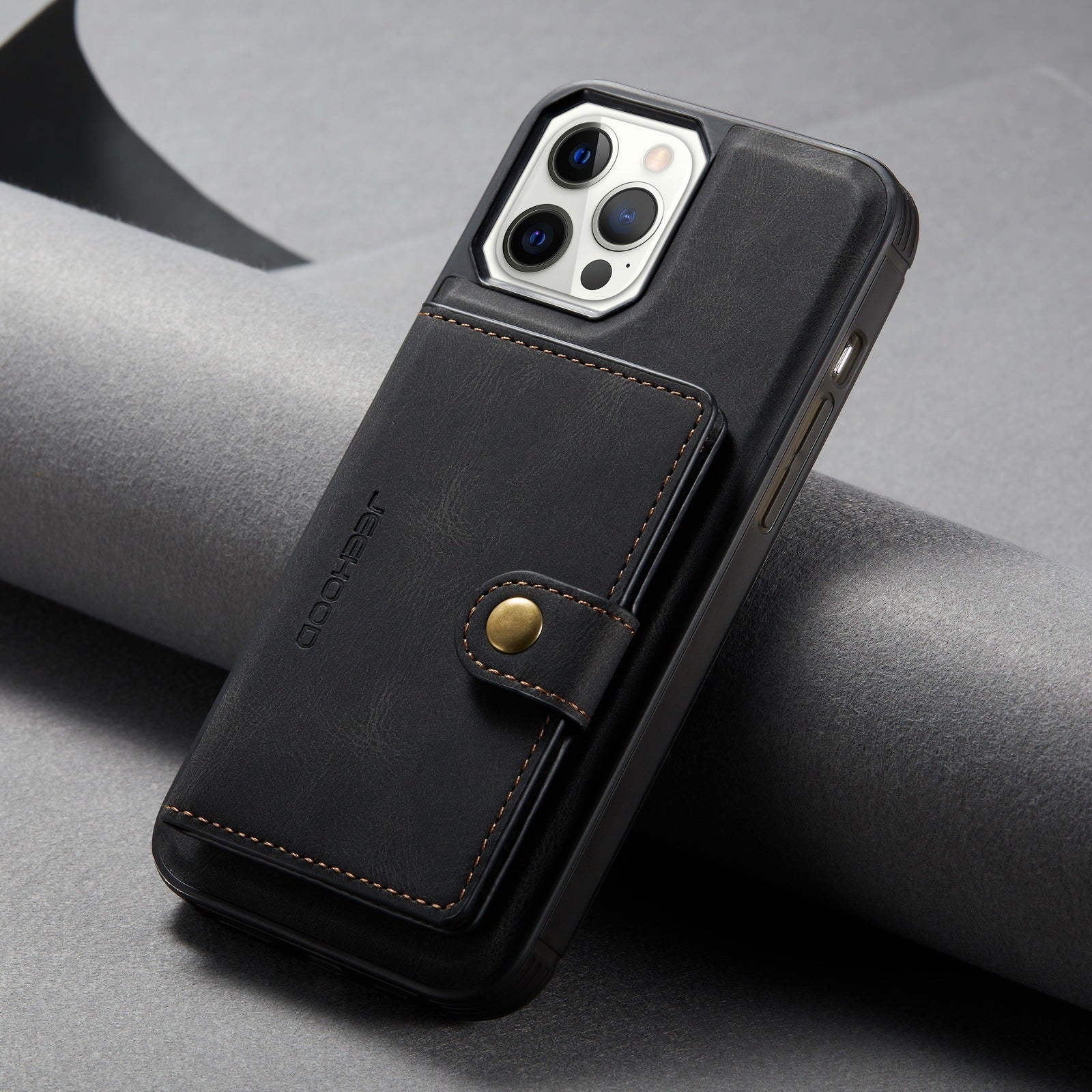 HKM-930067 Doka Wallet XR Magnetic Phone Case for Samsung - Multifunctional Imitation Leather Back Cover