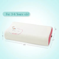 HKM-930131 Children's Natural Latex Pillow with Cotton and Velvet Covers - Ergonomic Support for Neck Curve, Available in Small, Medium, Large