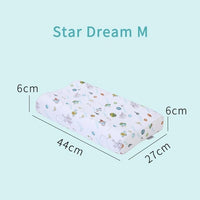 HKM-930131 Children's Natural Latex Pillow with Cotton and Velvet Covers - Ergonomic Support for Neck Curve, Available in Small, Medium, Large