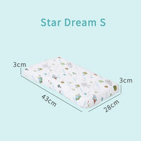 HKM-930131 Children's Natural Latex Pillow with Cotton and Velvet Covers - Ergonomic Support for Neck Curve, Available in Small, Medium, Large