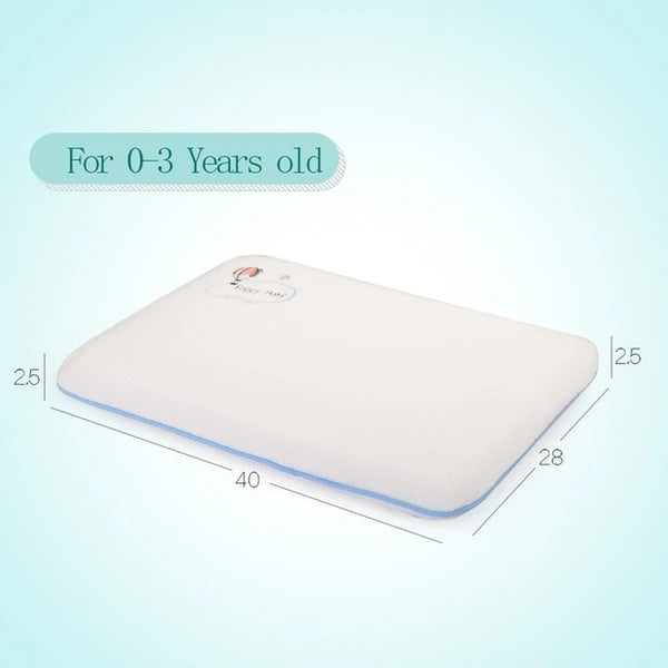 HKM-930131 Children's Natural Latex Pillow with Cotton and Velvet Covers - Ergonomic Support for Neck Curve, Available in Small, Medium, Large