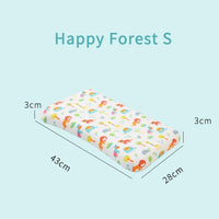 HKM-930131 Children's Natural Latex Pillow with Cotton and Velvet Covers - Ergonomic Support for Neck Curve, Available in Small, Medium, Large