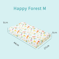 HKM-930131 Children's Natural Latex Pillow with Cotton and Velvet Covers - Ergonomic Support for Neck Curve, Available in Small, Medium, Large