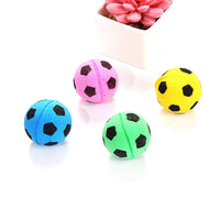 HKM-930259 Foam Marbles Cat Toy - 4cm Random Color Sponge Football for Playful Kittens