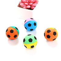 HKM-930259 Foam Marbles Cat Toy - 4cm Random Color Sponge Football for Playful Kittens