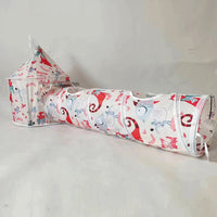 HKM-930323 Foldable Pet Cat Tent and Tunnel Combination - Warm Color, Colorful, Little Daisy Designs