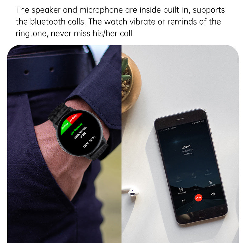 HKM-930323 Smart Bracelet with Bluetooth Calling, Heart Rate & Blood Pressure Monitoring, and Sports Tracking