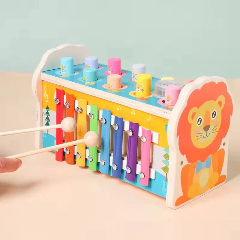 KTX-930387 Wooden Multifunctional Musical Instrument for Children's Sensory Learning and Development