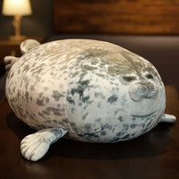 HKM-930451 Cute Seal Plush Toy Pillow Cushion – Available in 30CM, 40CM, and 60CM Sizes, Soft Cotton Filling