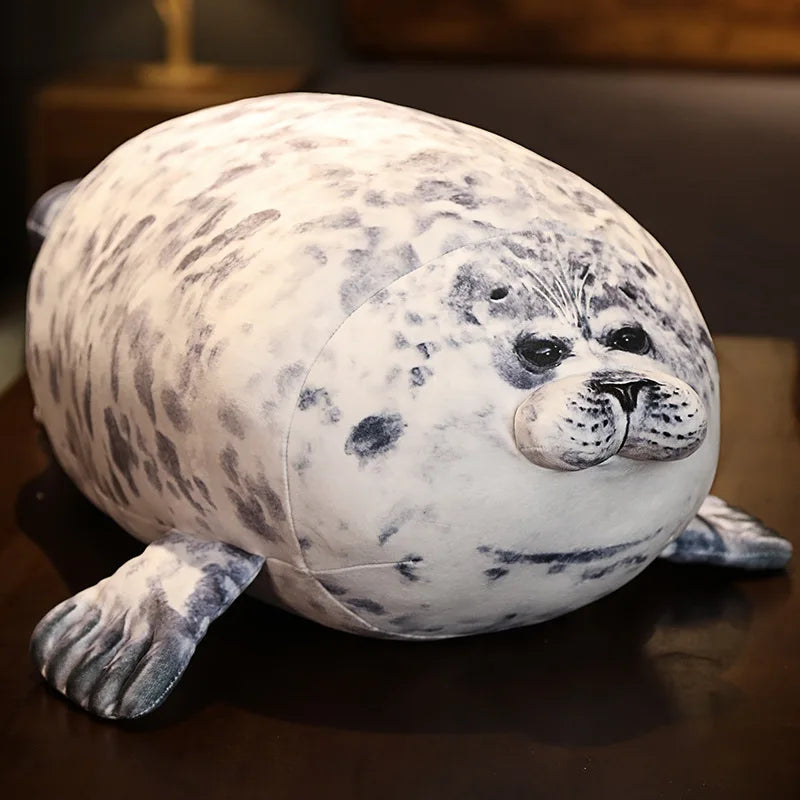 Cute Seal Plush Toy Pillow Cushion – Available in 30CM, 40CM, and 60CM Sizes, Soft Cotton Filling