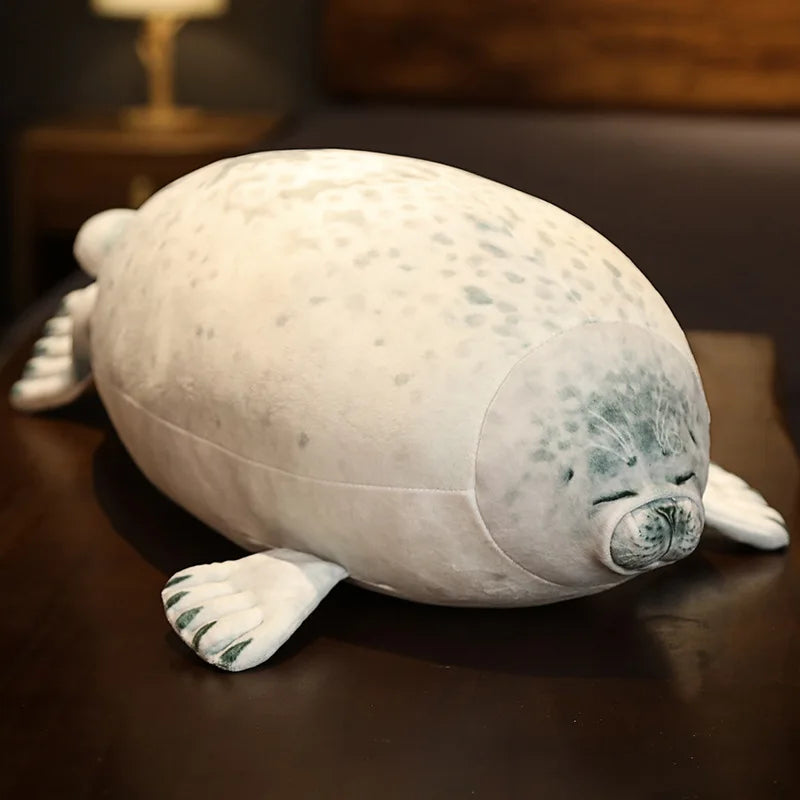 Cute Seal Plush Toy Pillow Cushion – Available in 30CM, 40CM, and 60CM Sizes, Soft Cotton Filling