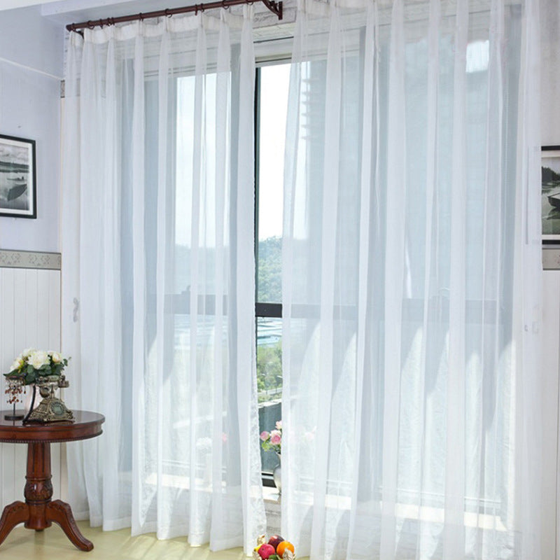 HKM-930515 Modern Light-Permeable Polyester Partition Screens for Living Room and Balcony Windows