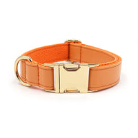 HKM-930515 Simple Color Blocking Household Velvet Pet Collar