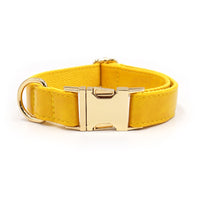 HKM-930515 Simple Color Blocking Household Velvet Pet Collar