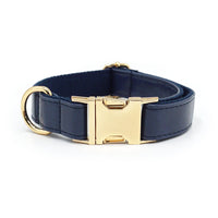 HKM-930515 Simple Color Blocking Household Velvet Pet Collar
