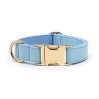 HKM-930515 Simple Color Blocking Household Velvet Pet Collar