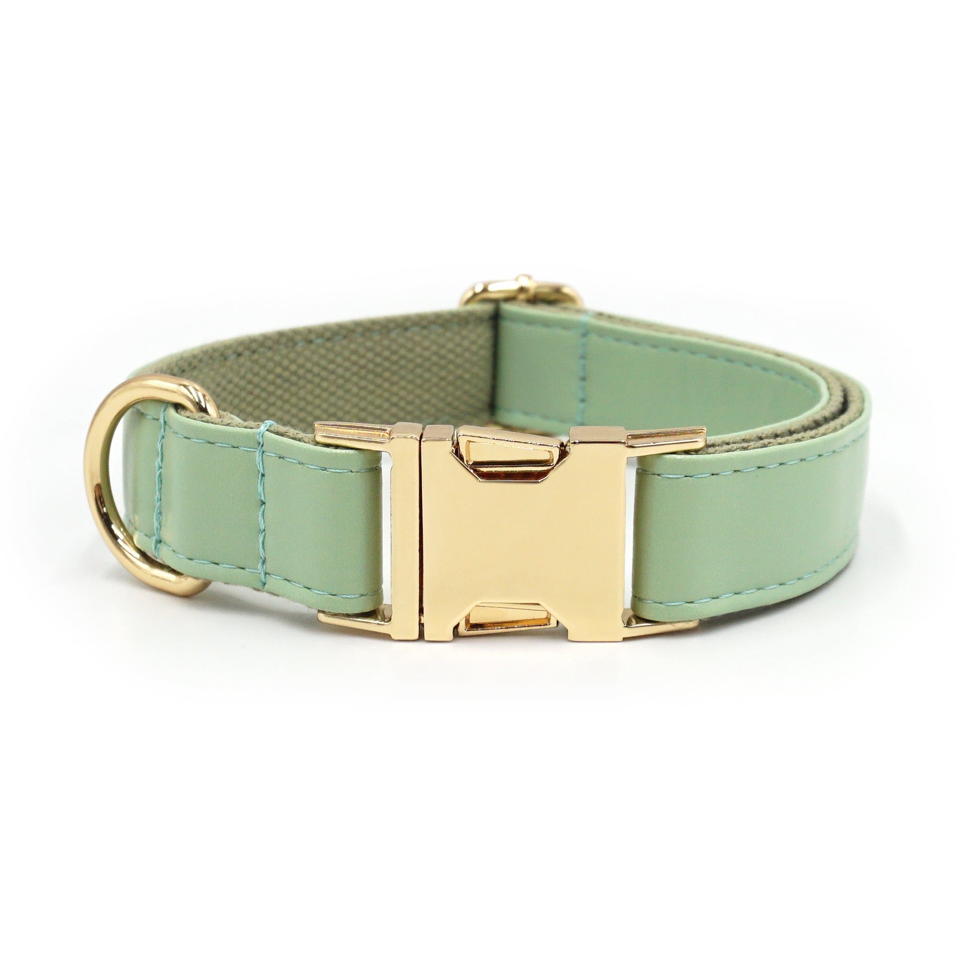 HKM-930515 Simple Color Blocking Household Velvet Pet Collar