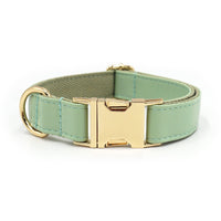 HKM-930515 Simple Color Blocking Household Velvet Pet Collar