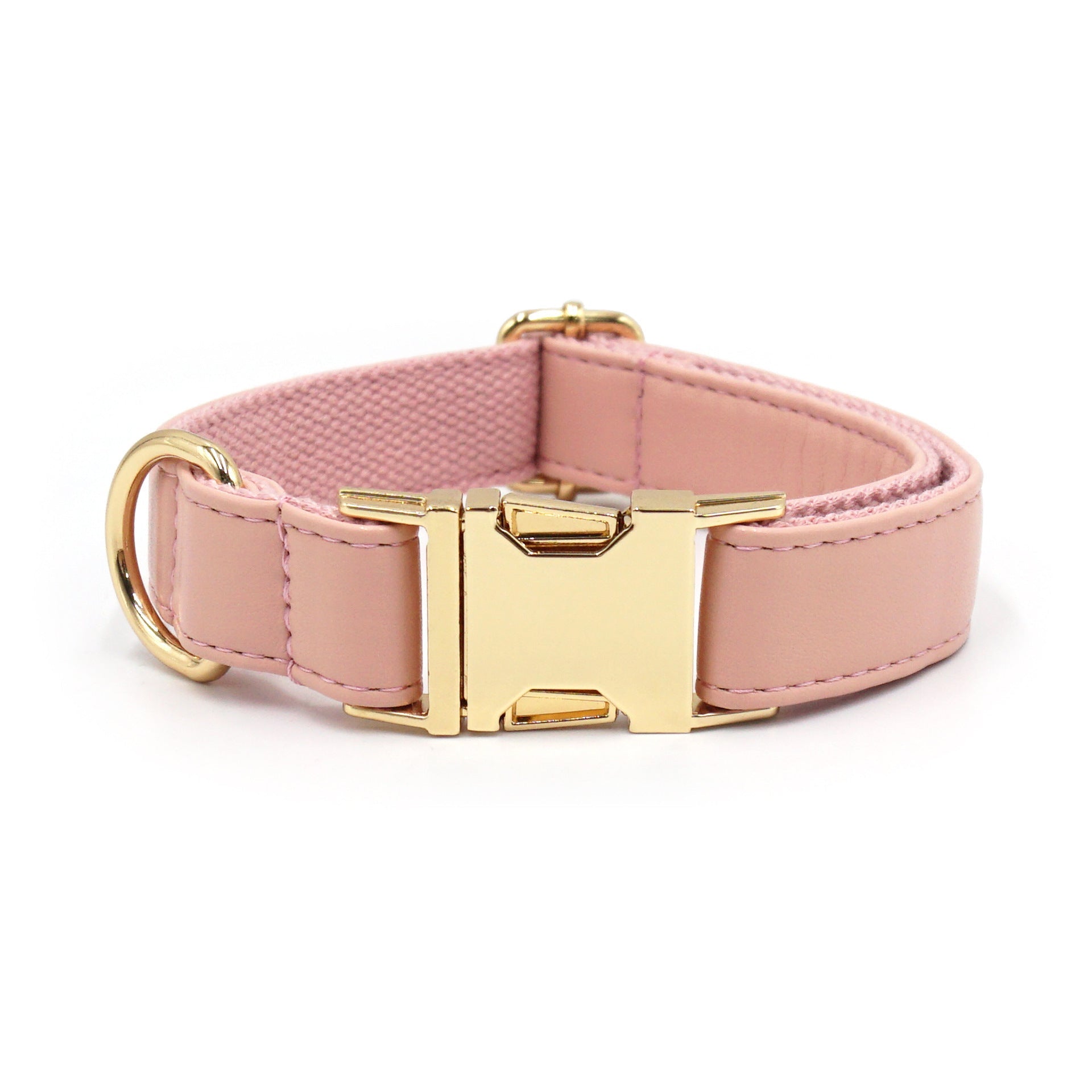 HKM-930515 Simple Color Blocking Household Velvet Pet Collar