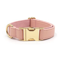 HKM-930515 Simple Color Blocking Household Velvet Pet Collar