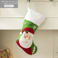 HKM-930579 Cloth Santa Claus Cartoon Hanging Decoration for Christmas Tree and Gift Bags