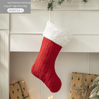 HKM-930579 Cloth Santa Claus Cartoon Hanging Decoration for Christmas Tree and Gift Bags