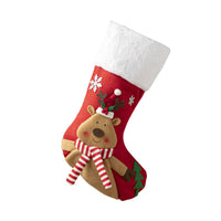 HKM-930579 Cloth Santa Claus Cartoon Hanging Decoration for Christmas Tree and Gift Bags