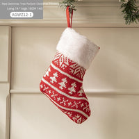 HKM-930579 Cloth Santa Claus Cartoon Hanging Decoration for Christmas Tree and Gift Bags