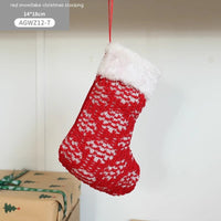 HKM-930579 Cloth Santa Claus Cartoon Hanging Decoration for Christmas Tree and Gift Bags