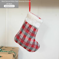 HKM-930579 Cloth Santa Claus Cartoon Hanging Decoration for Christmas Tree and Gift Bags
