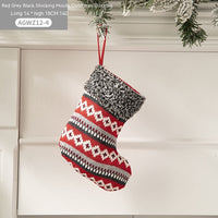 HKM-930579 Cloth Santa Claus Cartoon Hanging Decoration for Christmas Tree and Gift Bags