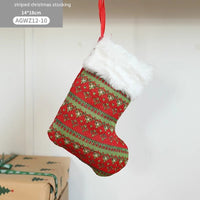 HKM-930579 Cloth Santa Claus Cartoon Hanging Decoration for Christmas Tree and Gift Bags