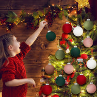 HKM-930771 Plucked Silk Ball Christmas Ornaments in Various Sizes (2CM to 6CM) - Set of 1 or 30