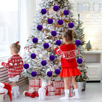 HKM-930771 Plucked Silk Ball Christmas Ornaments in Various Sizes (2CM to 6CM) - Set of 1 or 30