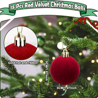 HKM-930771 Plucked Silk Ball Christmas Ornaments in Various Sizes (2CM to 6CM) - Set of 1 or 30