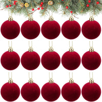 HKM-930771 Plucked Silk Ball Christmas Ornaments in Various Sizes (2CM to 6CM) - Set of 1 or 30